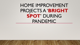 Home improvement projects a ‘bright spot’ during pandemic
