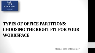 TYPES OF OFFICE PARTITIONS: CHOOSING THE RIGHT FIT FOR YOUR WORKSPACE