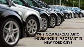 Why Commercial Auto Insurance is Important in New York City?