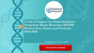 Covid 19 Impact on Global Ethylene Propylene Diene Monomer EPDM Market Size, Status and Forecast 202