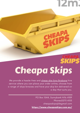 Hire Cheap Skip Bins in Brisbane