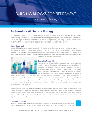 An Investors All Season Strategy