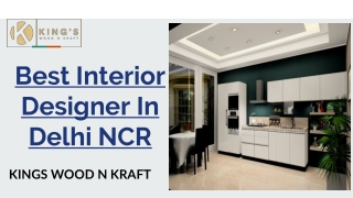 Interior Designing Firm in Delhi NCR