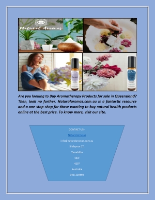 Buy Natural Herbal Products Online In Queensland | Natural Aromas