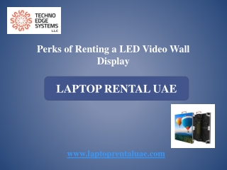 Perks of Renting a LED Video Wall Display