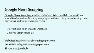 Google News Scraping