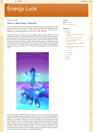 What is a Black Magic Treatment?