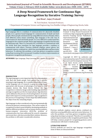 A Deep Neural Framework for Continuous Sign Language Recognition by Iterative Training Survey