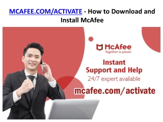 MCAFEE.COM/ACTIVATE - How to Download and Install McAfee