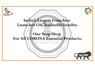 Business Opportunities with Ayurvedic Products are Available on GSC Aushadhi Kendra