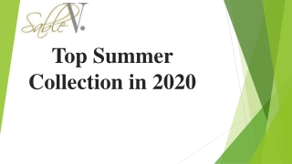 Top Summer Collection in 2020