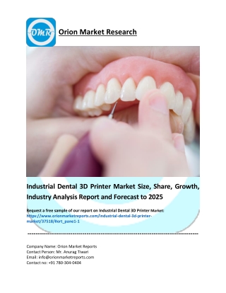 Industrial Dental 3D Printer Market