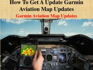 How To Get A Update Garmin Aviation Map Updates