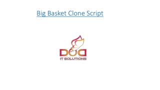 BIG BASKET CLONE | Grocery store supermarket| instacart | grofers script