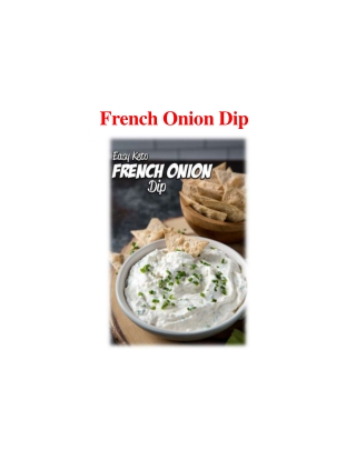 French Onion Dip