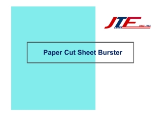 Formax Paper Cut Sheet Burster