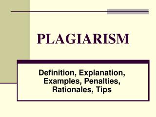 PLAGIARISM