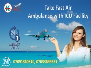 Book Reliable Patient Transfer Air Ambulance from Kolkata by King