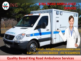 Fastest Road Ambulance Service in Muzaffarpur and Gaya by King