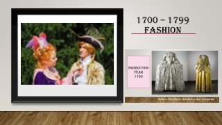 Fashion 1700 to 1799