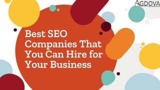 Best SEO Companies That You Can Hire for Your Business