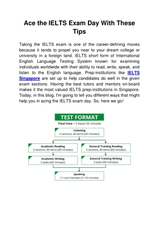 Ace the IELTS Exam Day With These Tips