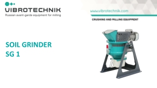 Soil grinder SG 1 - VIBROTECHNIK