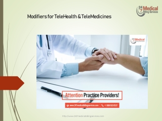 Modifiers for TeleHealth & TeleMedicines