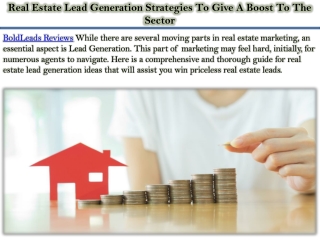 Real Estate Lead Generation Strategies To Give A Boost To The Sector