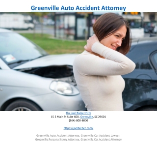 Greenville Auto Accident Attorney