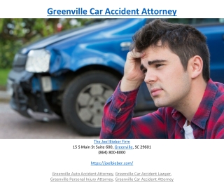 Greenville Car Accident Attorney