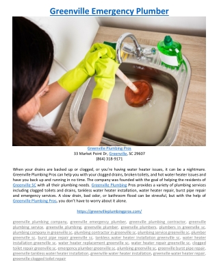 Greenville Plumbing Company