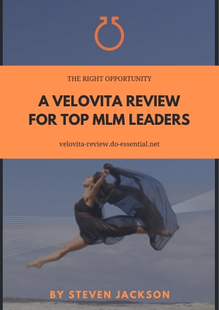 A VeloVita review for top MLM leaders