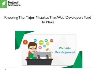 Knowing The Major Mistakes That Web Developers Tend To Make