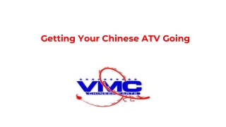 Getting Your Chinese ATV Going