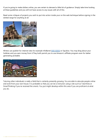 Exceptional Tips To Help You Generate Income