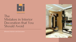 The Mistakes in Interior Decoration that You Should Avoid