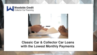 What Are The Collector Car Loans ?