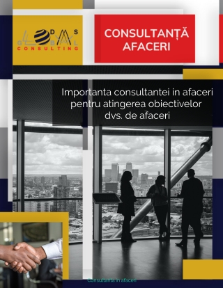 Importanta consultantei in afaceri pentru atingerea obiectivelor dvs. de afaceri