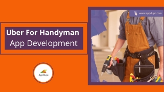 Building An App Like Uber For Handyman