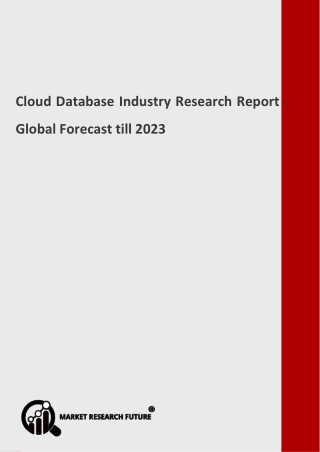 Cloud Database Industry