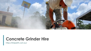 Concrete Grinder Hire