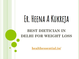 Best Dietician in Delhi for Weight Loss