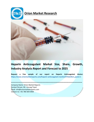 Heparin Anticoagulant Market