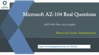 New Azure Administrator Exam AZ-104 Questions