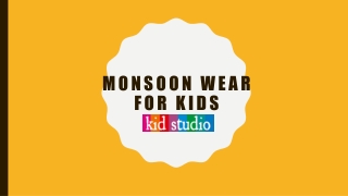Monsoon wear for kids - Kidstudio