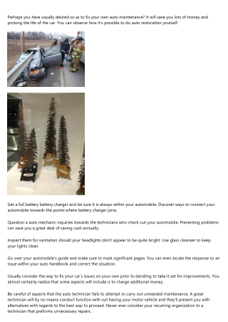 Allow Yourself The Edge With Regards To Auto Repair