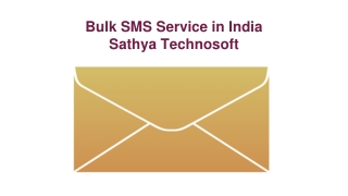 Bulk SMS Service in India | Sathya Technosoft