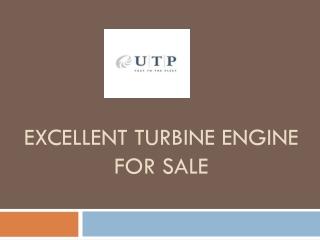 Excellent Turbine Engine For Sale