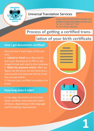 Process of Getting a Certified Translation of Your Birth Certificate